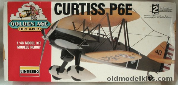 Lindberg 1/48 Curtiss P-6E Hawk, 72542 plastic model kit